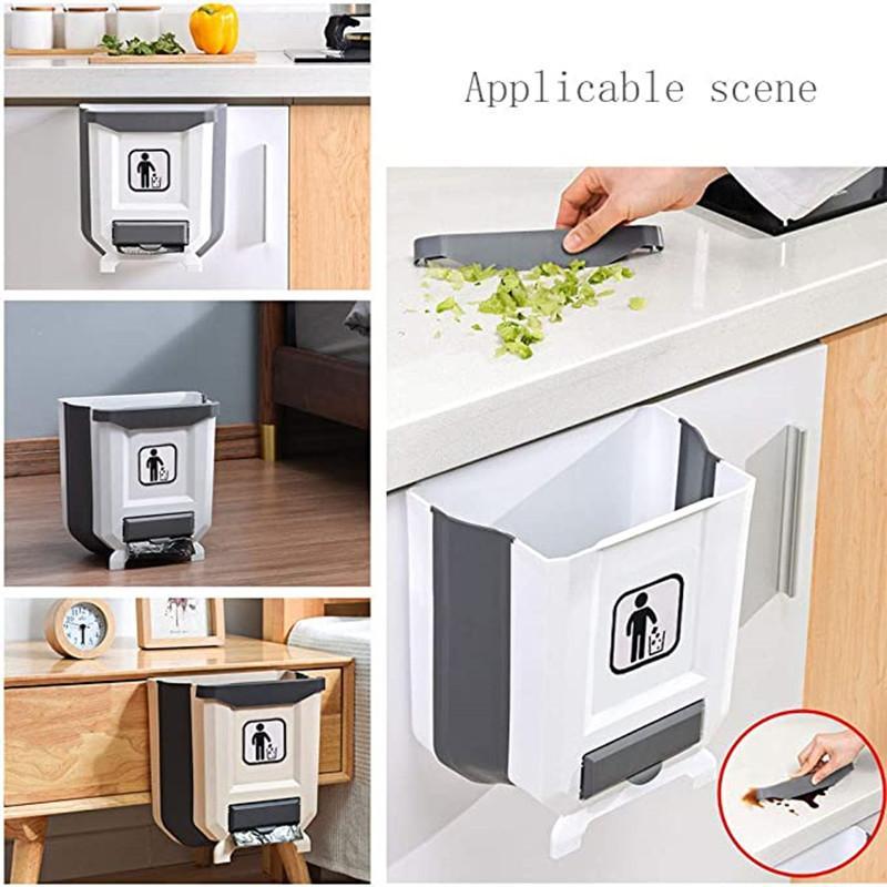 Recevez 5 rouleaux de sacs poubelle gratuitement Poubelle pliable pour armoires de cuisine
