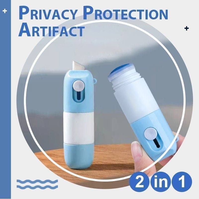 Thermal paper correction fluid with unboxing knife