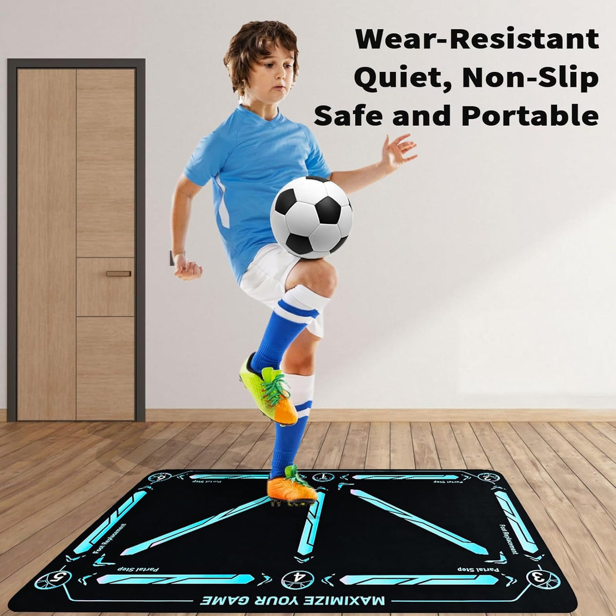 Tapis d'entraînement de football adapté à tous les niveaux – antidérapant et silencieux