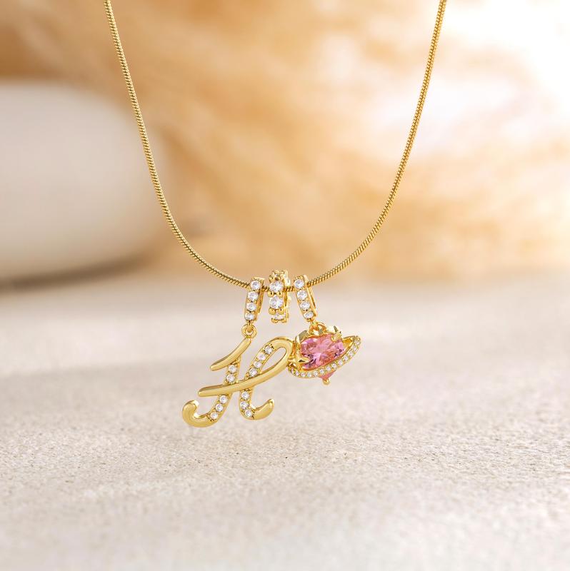 RÉDUCTION Colliers pendentifs 3 rangs avec initiales A-Z | Personnalisés et élégants