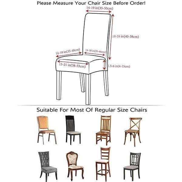 Réduction Housse de chaise extensible Ajustement parfait, anti-tache, protège et rénove vos chaises facilement