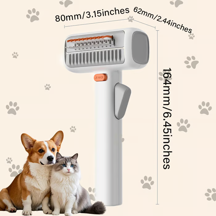 2-in-1 Comb for Detangling and Grooming Pets
