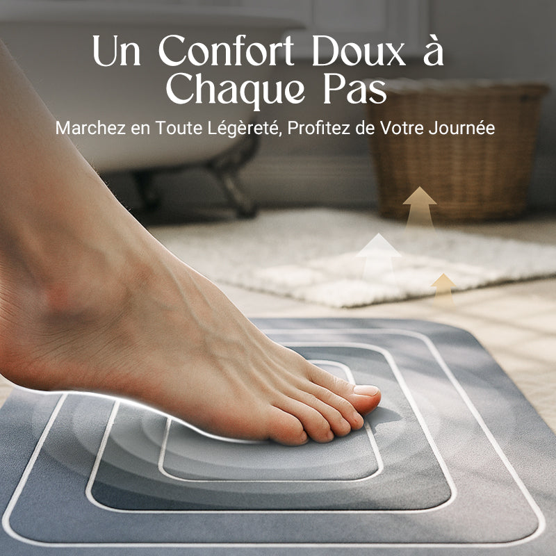 Non-slip and ultra-absorbent floor mats