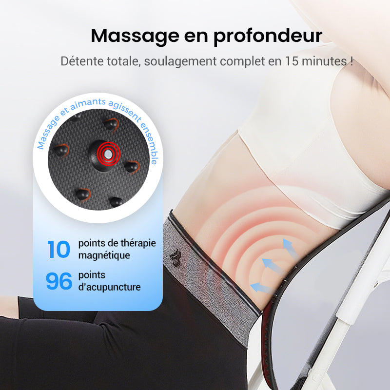 Tenseur lombaire magnétique avec massage d'acupuncture pour soulager les douleurs dorsales