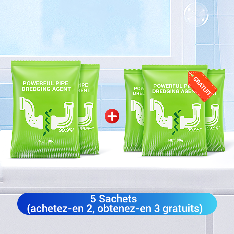 Achetez-en 1, obtenez-en 1 gratuitement : Poudre déboucheur de tuyaux ultra-puissante