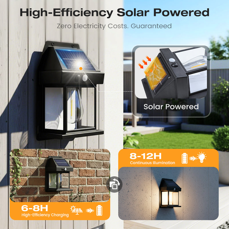 RÉDUCTION APPLIQUÉE SOLAIRE - Détecteur de mouvement et résistante aux intempéries