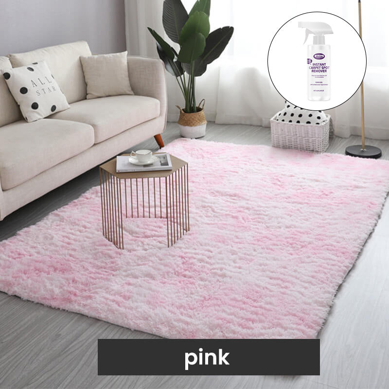 Tapis de sol en peluche couleurs dégradées