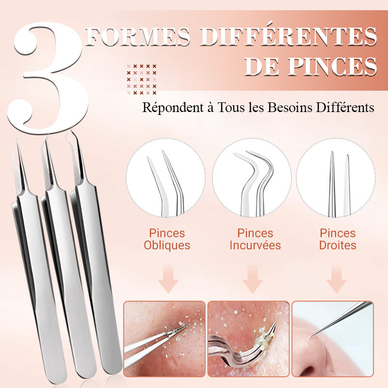 Kit d'outils de réduction pour l'extraction des points noirs et des boutons. Dernières 3 heures : Grande vente