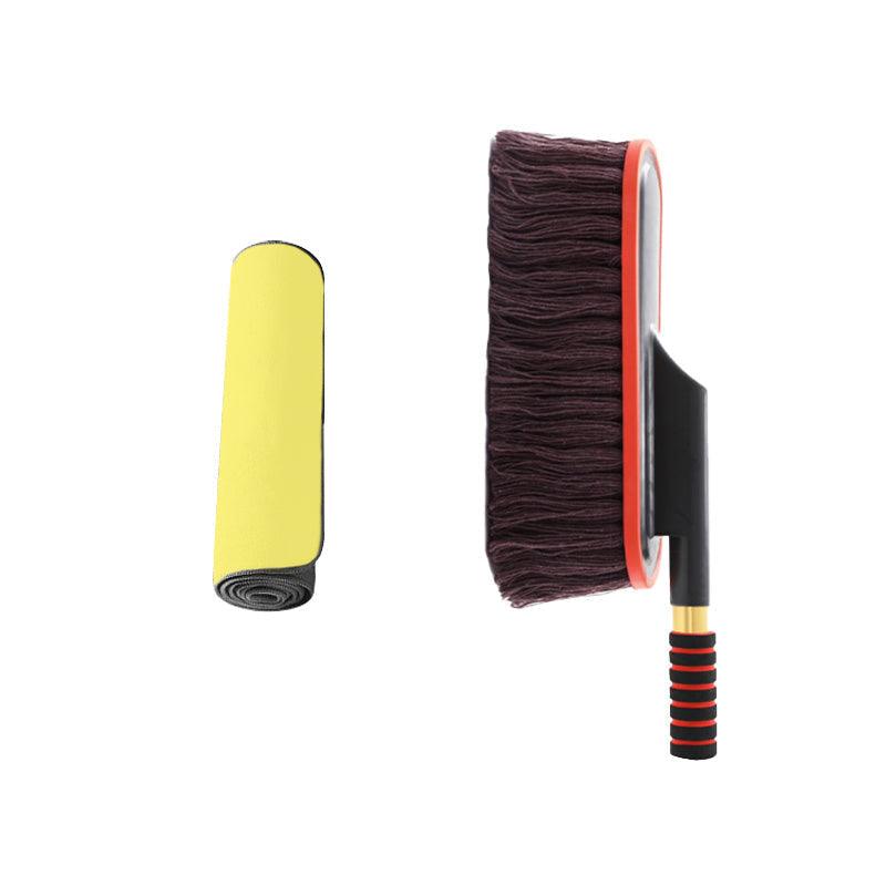 Balai de voiture avec manche télescopique extensible