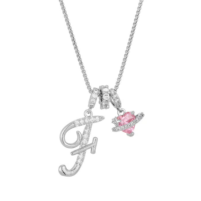 RÉDUCTION Colliers pendentifs 3 rangs avec initiales A-Z | Personnalisés et élégants