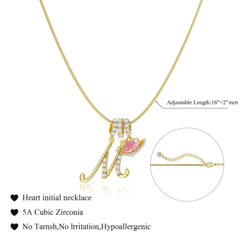 RÉDUCTION Colliers pendentifs 3 rangs avec initiales A-Z | Personnalisés et élégants