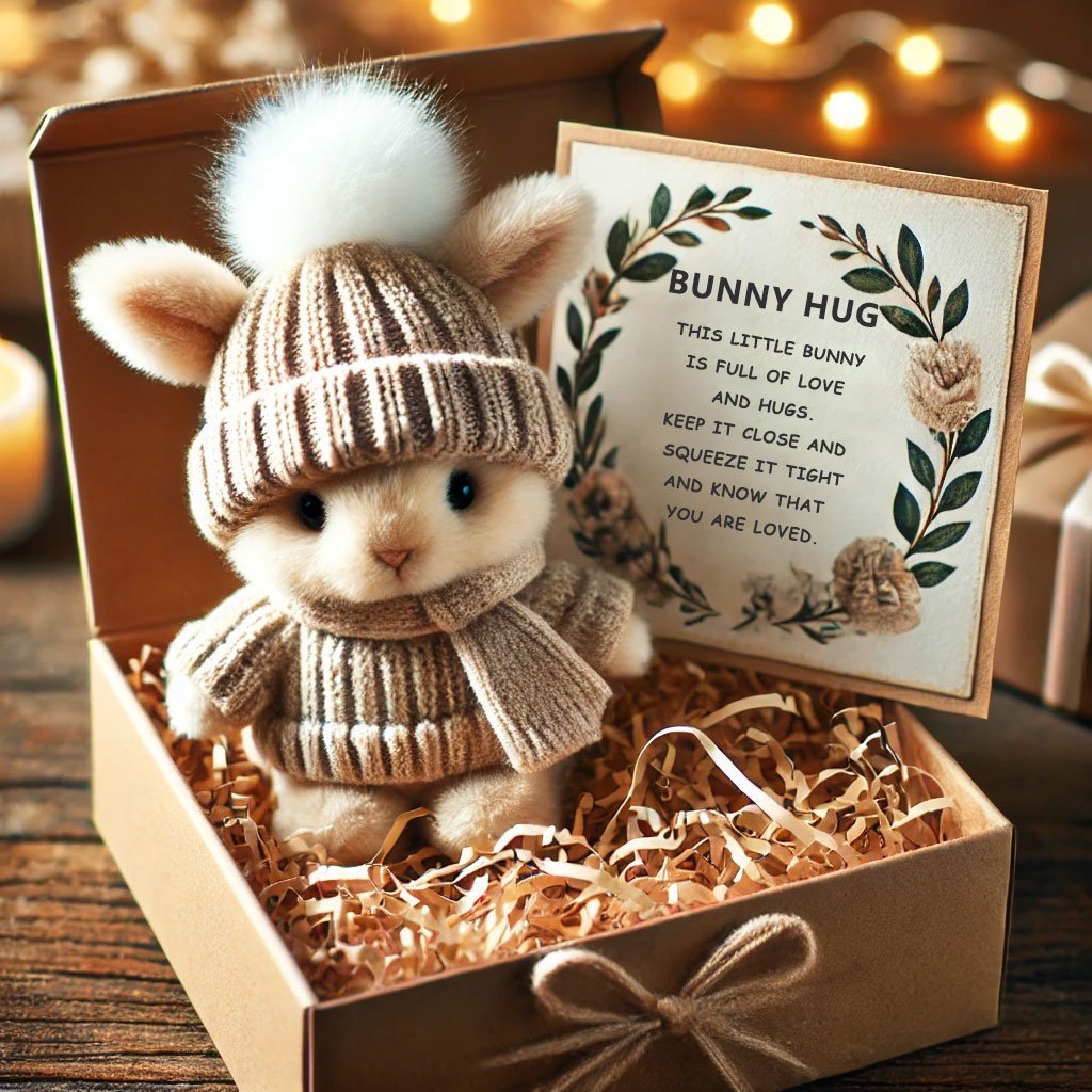 Spéciales Mini lapin câlin fait main, adorable cadeau de Pâques