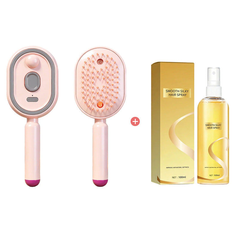 REDUCTION Brosse électrique Cheveux Spray Hydratant, Massage & Lissant Instantané