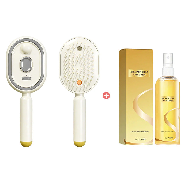 REDUCTION Brosse électrique Cheveux Spray Hydratant, Massage & Lissant Instantané