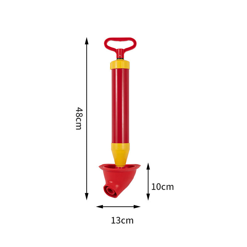 Déboucheur haute pression pour toilettes à usage domestique, élimination immédiate des bouchons, sans produits chimiques, sans saleté.