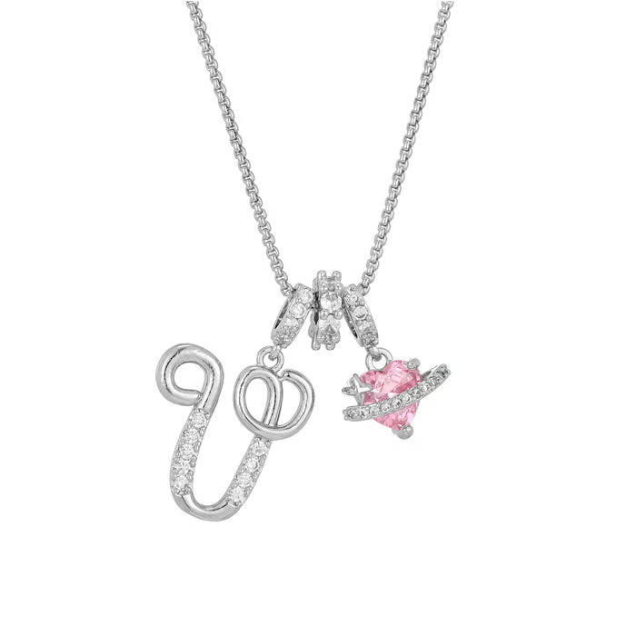 RÉDUCTION Colliers pendentifs 3 rangs avec initiales A-Z | Personnalisés et élégants