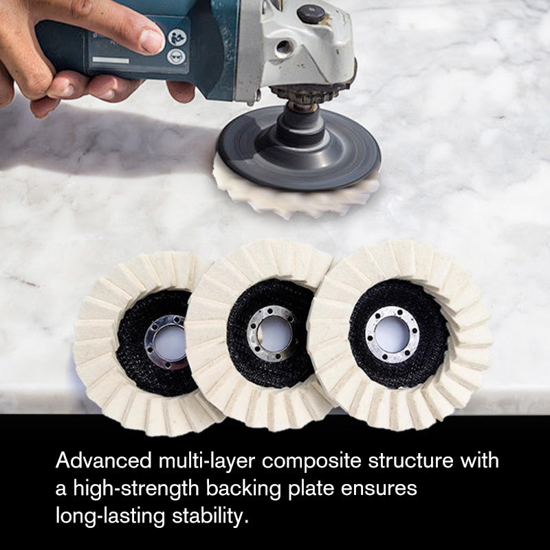 New Year Polishing Disc with Wool Felt Tab
