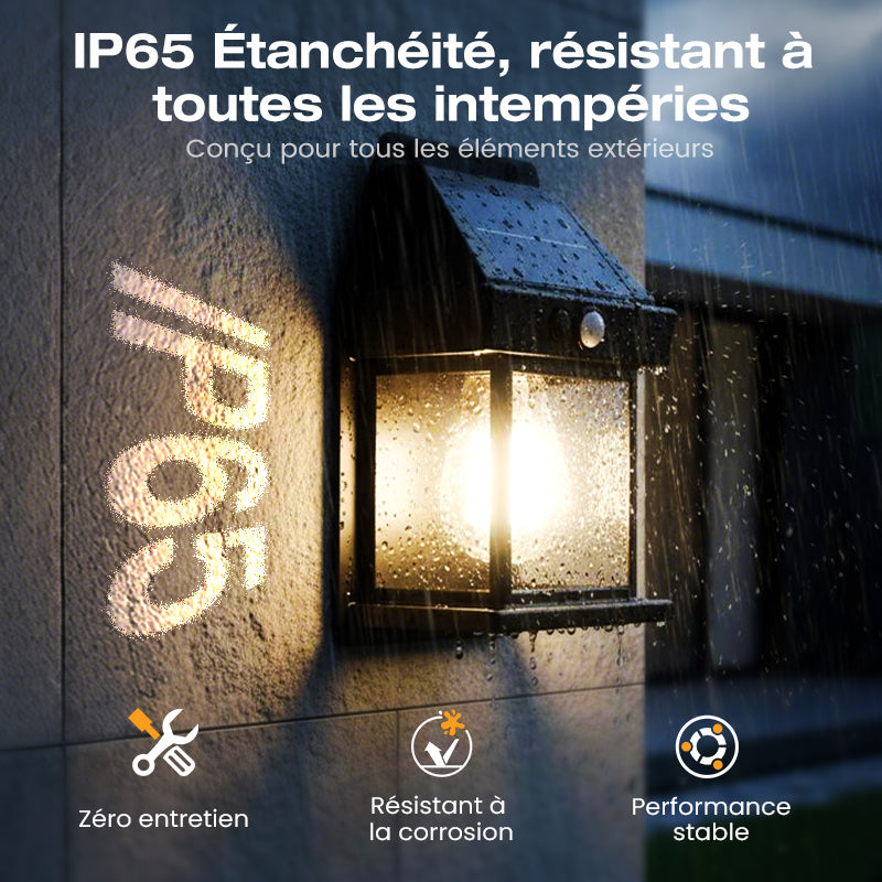2025 Nouvelle lampe murale solaire pour l'extérieur