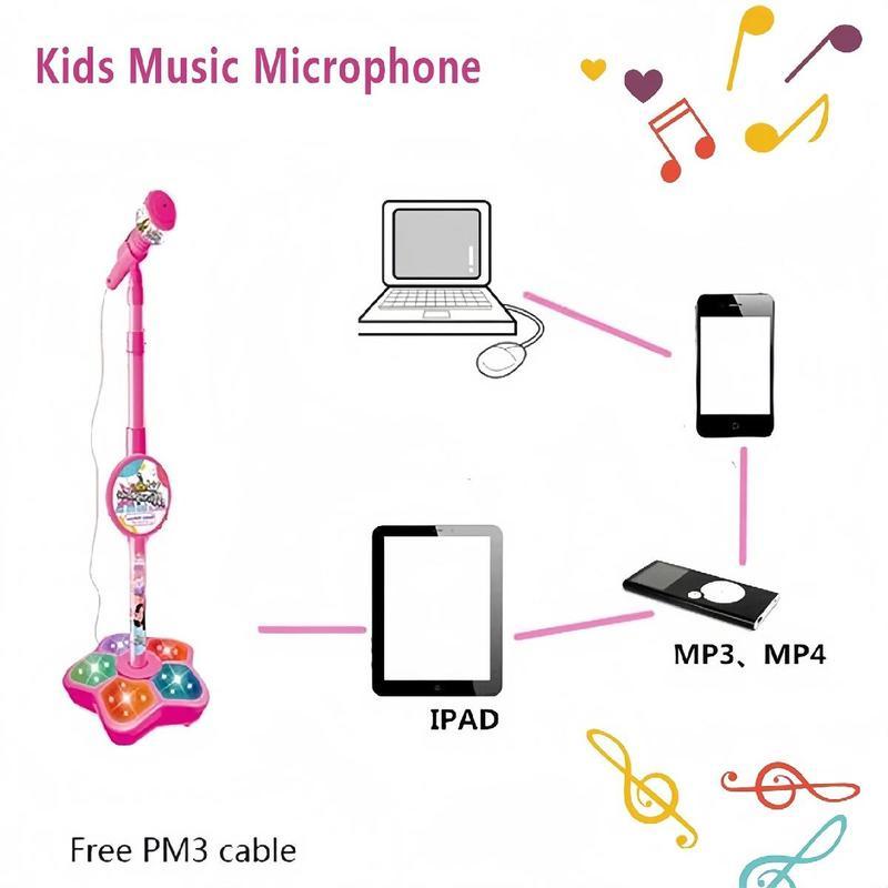 Microphone jouet de Noël pour enfants