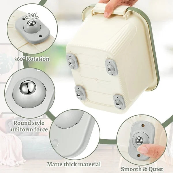 Make Furniture Interesting Stainless Steel Universal Adhesive Wheels