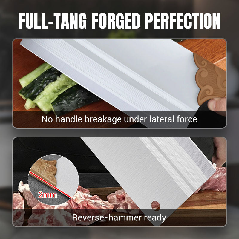 Couteau de cuisine forgé, tranchant et durable