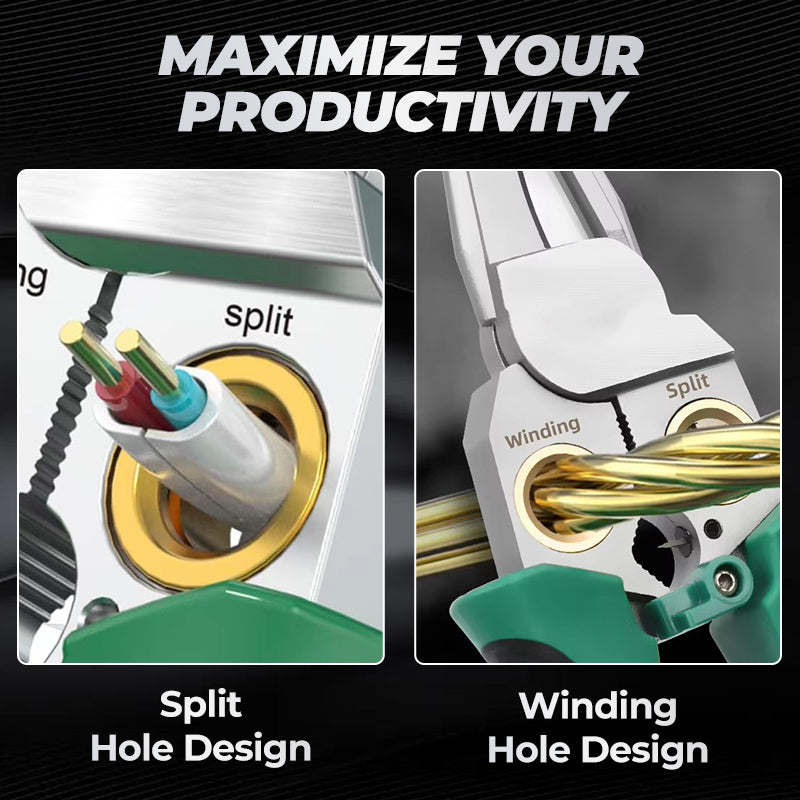 8-in-1 multi-function wire stripper with electrical tester