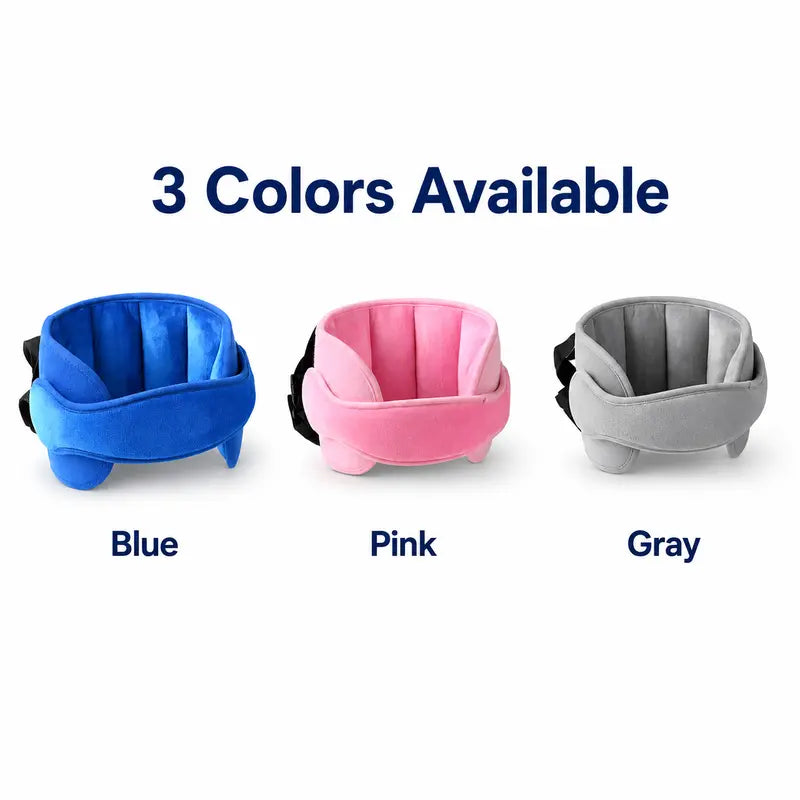 Appui-tête de siège auto pour enfant, sangle de soutien souple et moelleuse pour la sieste, réglable, avec coussins latéraux rembourrés