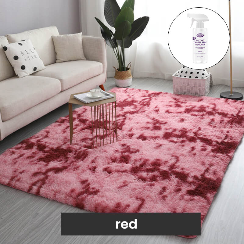 Tapis de sol en peluche couleurs dégradées