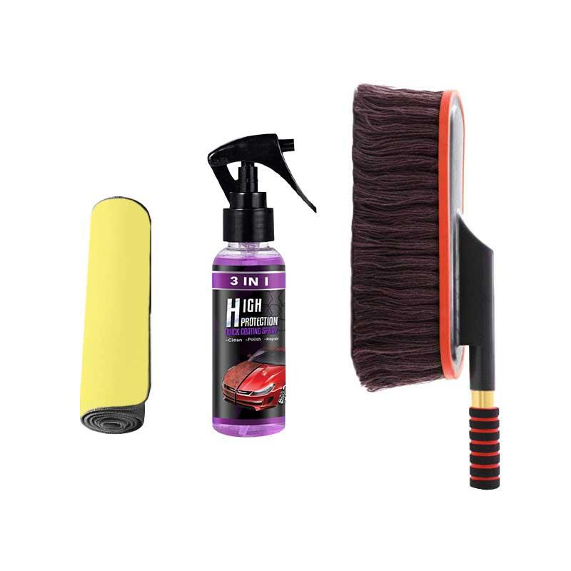Balai de voiture avec manche télescopique extensible