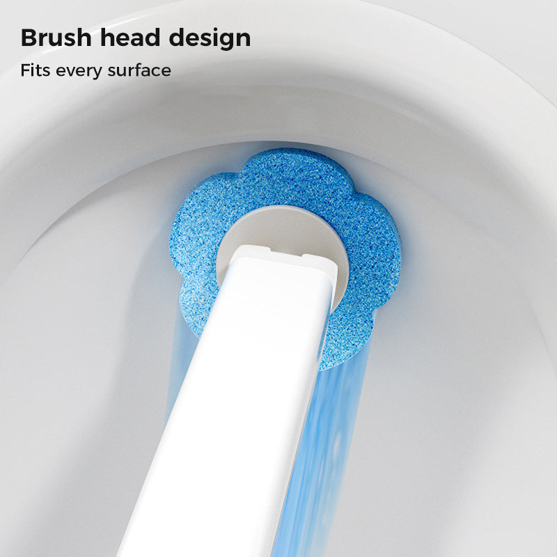 Système de nettoyage jetable pour toilettes : nettoyage hygiénique en un clic, ne laisse aucun résidu, facile à utiliser et jetable.