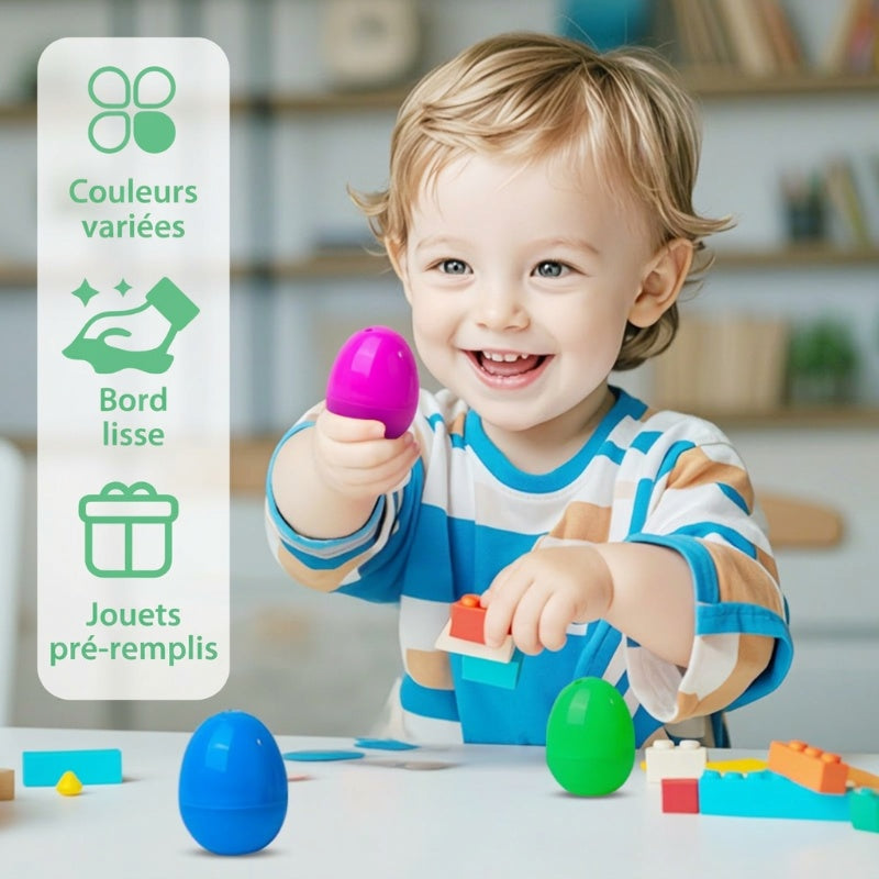50 % de réduction pour Pâques ? Œufs de Pâques préremplis avec des peluches