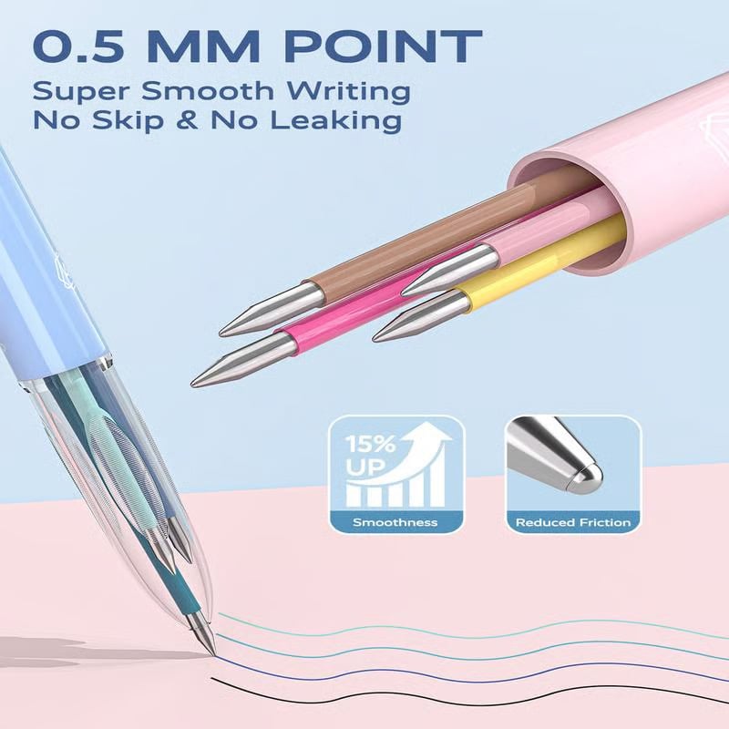 Meilleure idée cadeau -50 % : Stylos à encre gel 4 en 1