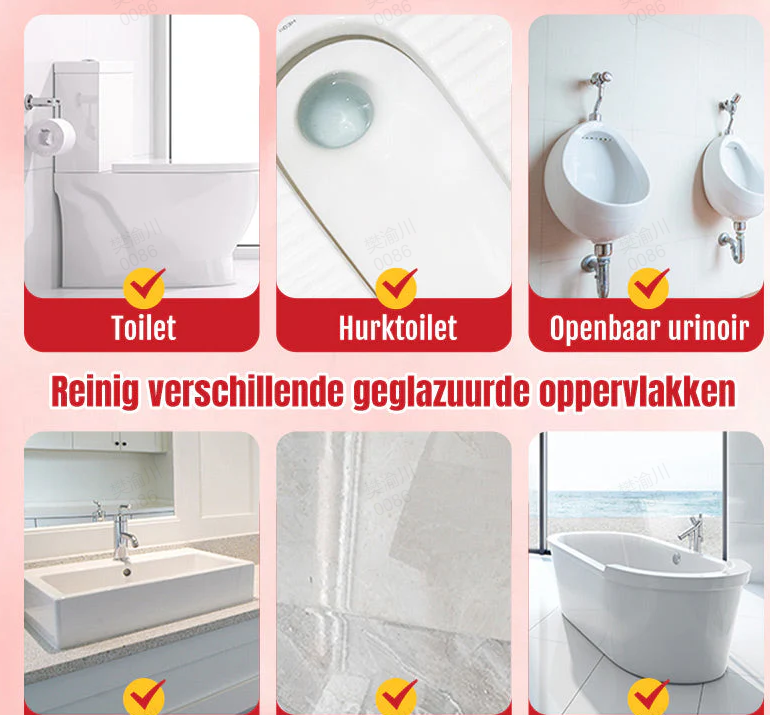 Nettoyant WC multi-fonctions en spray, nouvelle version améliorée, vente flash limitée à -50 %.