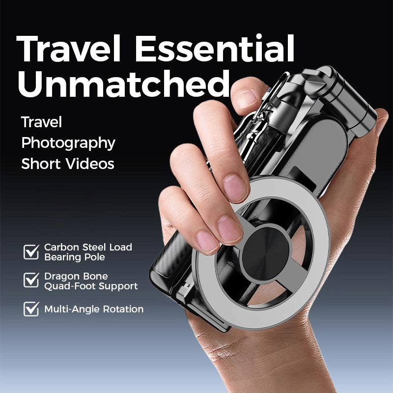 Hot Sale 50% OFF 4-in-1 Multifunctional Magnetic Selfie Stick with 360 Rotation, English