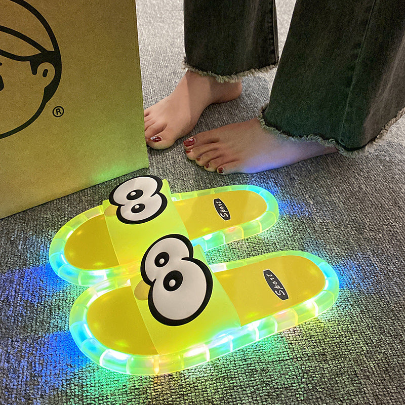 Cute cartoon glow-in-the-dark slippers