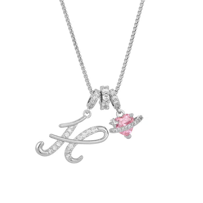 RÉDUCTION Colliers pendentifs 3 rangs avec initiales A-Z | Personnalisés et élégants