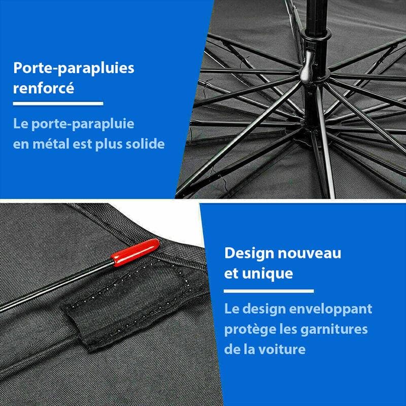 Hard Limit -50% Folding Car Umbrella - Heat and UV Protection - Ideal for Keeping Your Car Cool