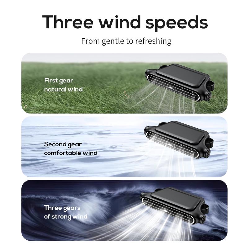 ÉCONOMISEZ 49 % Ventilateur de siège auto BreezGo | Ventilateur rechargeable à 3 vitesses avec clip de fixation et batterie de 3000 mAh | Recharge USB-C pour voitures, voiturettes de golf et camping-cars