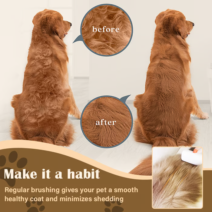 2-in-1 Comb for Detangling and Grooming Pets