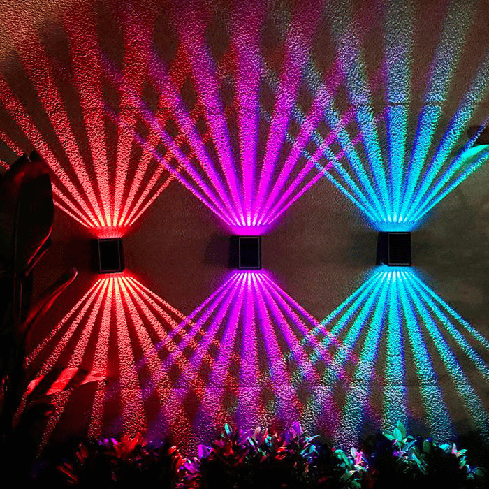 Applique murale solaire étanche 4 LED pour l'extérieur