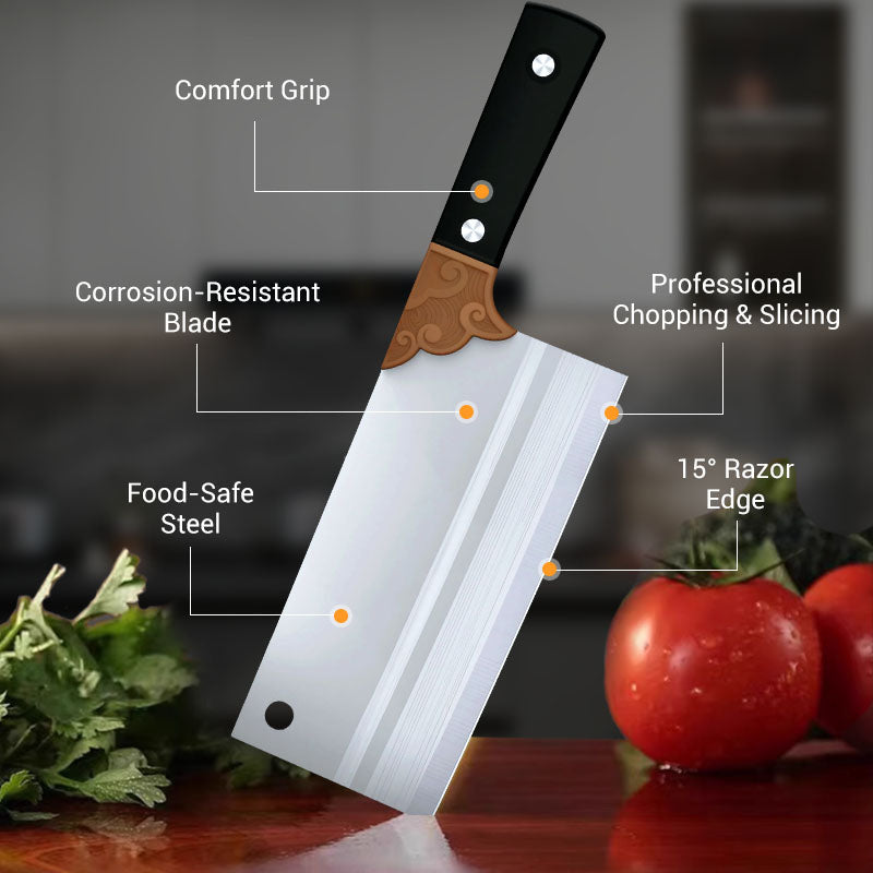 Couteau de cuisine forgé, tranchant et durable