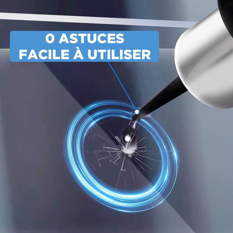 ACHETEZ-EN 1, OBTENEZ-EN 1 GRATUIT Kit de réparation de verre fissuré, résultat invisible en 20 min, facile à utiliser