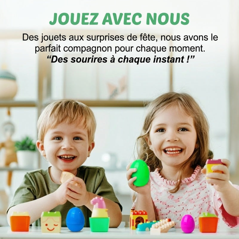 50 % de réduction pour Pâques ? Œufs de Pâques préremplis avec des peluches