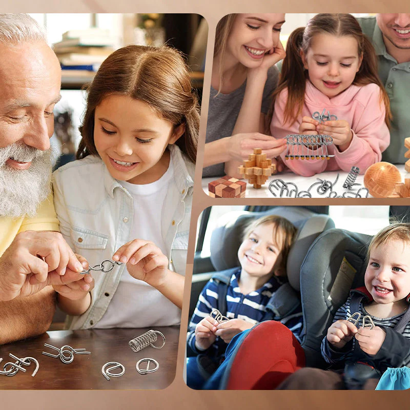 Offre à durée limitée : 50 % DE RÉDUCTION sur le puzzle métallique Montessori à résoudre