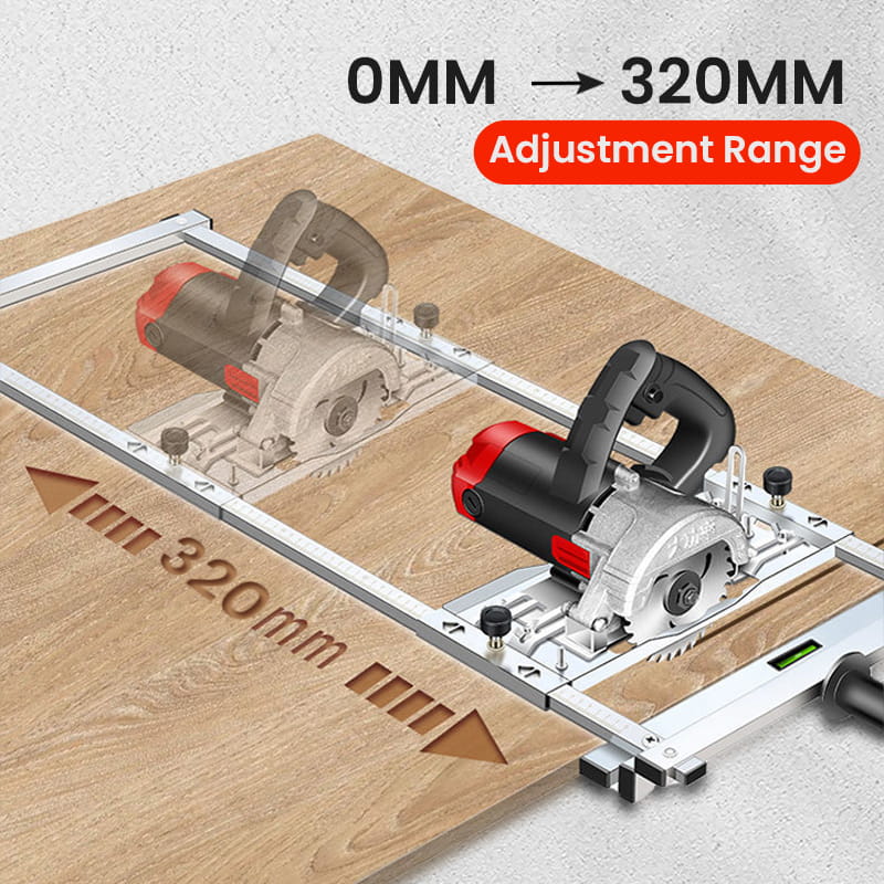 Positionneur de guide de bord pour machine de découpe