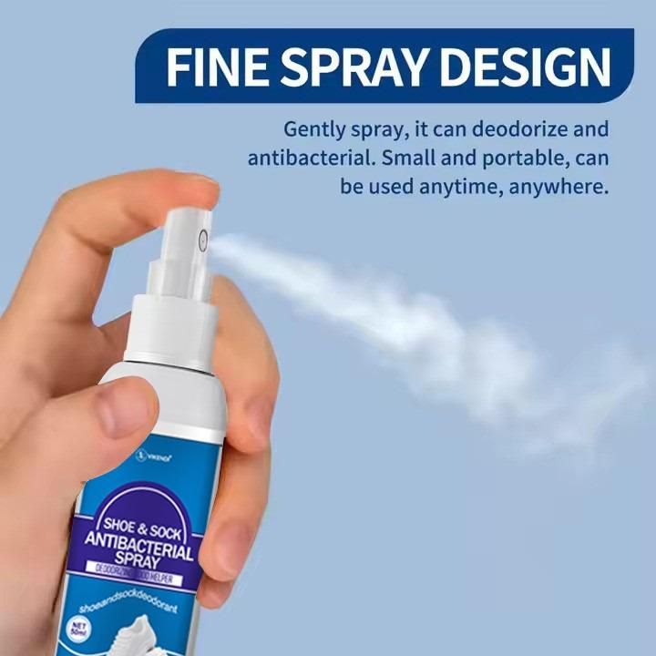Spray désodorisant naturel antibactérien pour chaussures et chaussettes