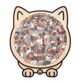 Christmas Sale 50% Off Morandi Color Cat Wooden Jigsaw Puzzle, 135 Pieces