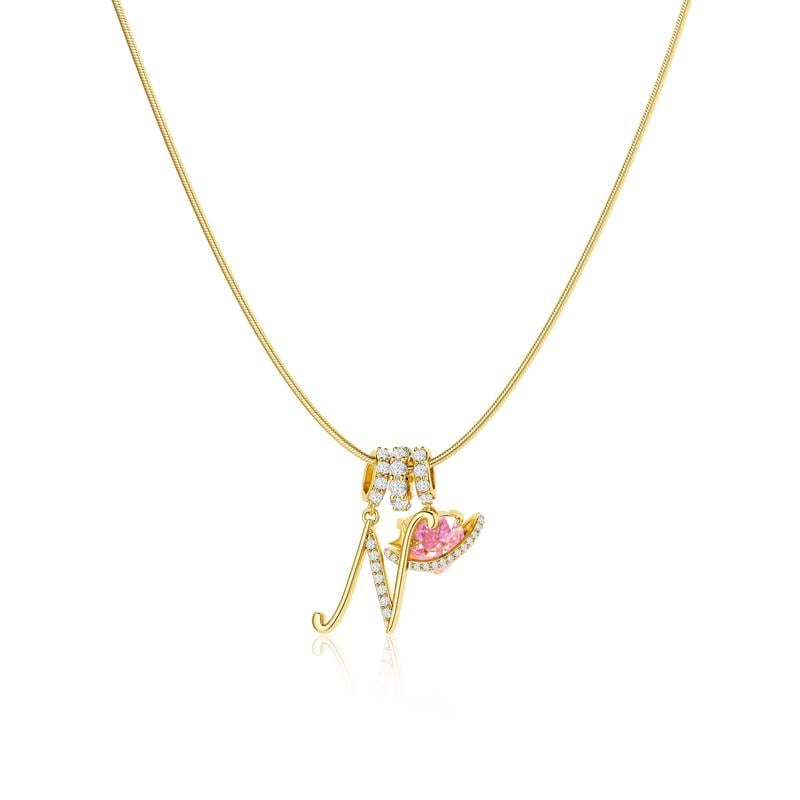 RÉDUCTION Colliers pendentifs 3 rangs avec initiales A-Z | Personnalisés et élégants