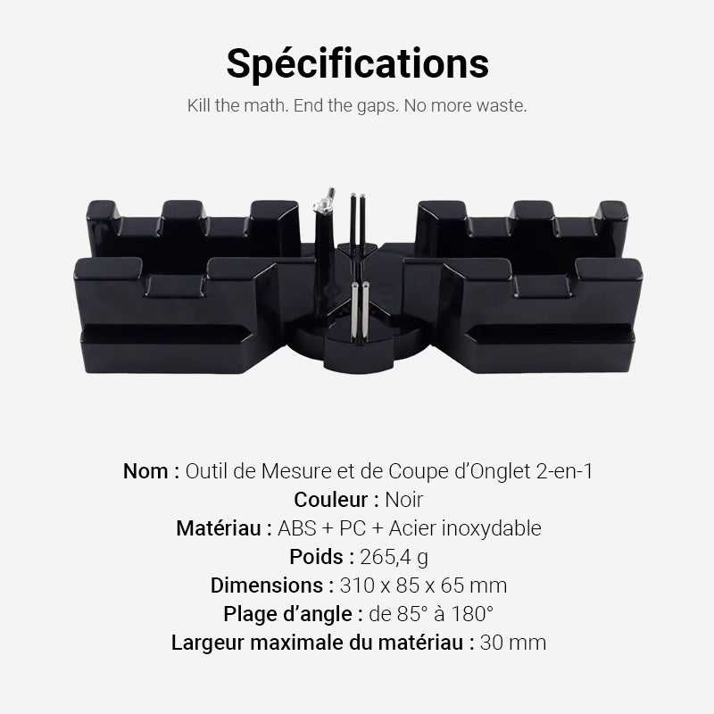 OUTIL DE RÉDUCTION 2-en-1 Mesure et Coupe - Précision Maximale, Gain de Temps pour Bricolage et Menuiserie