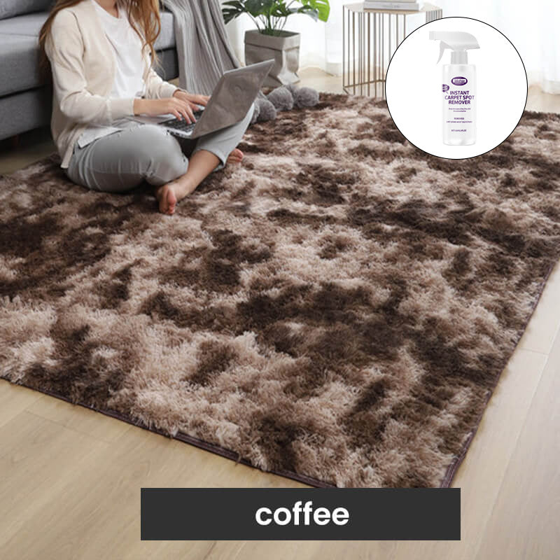 Tapis de sol en peluche couleurs dégradées
